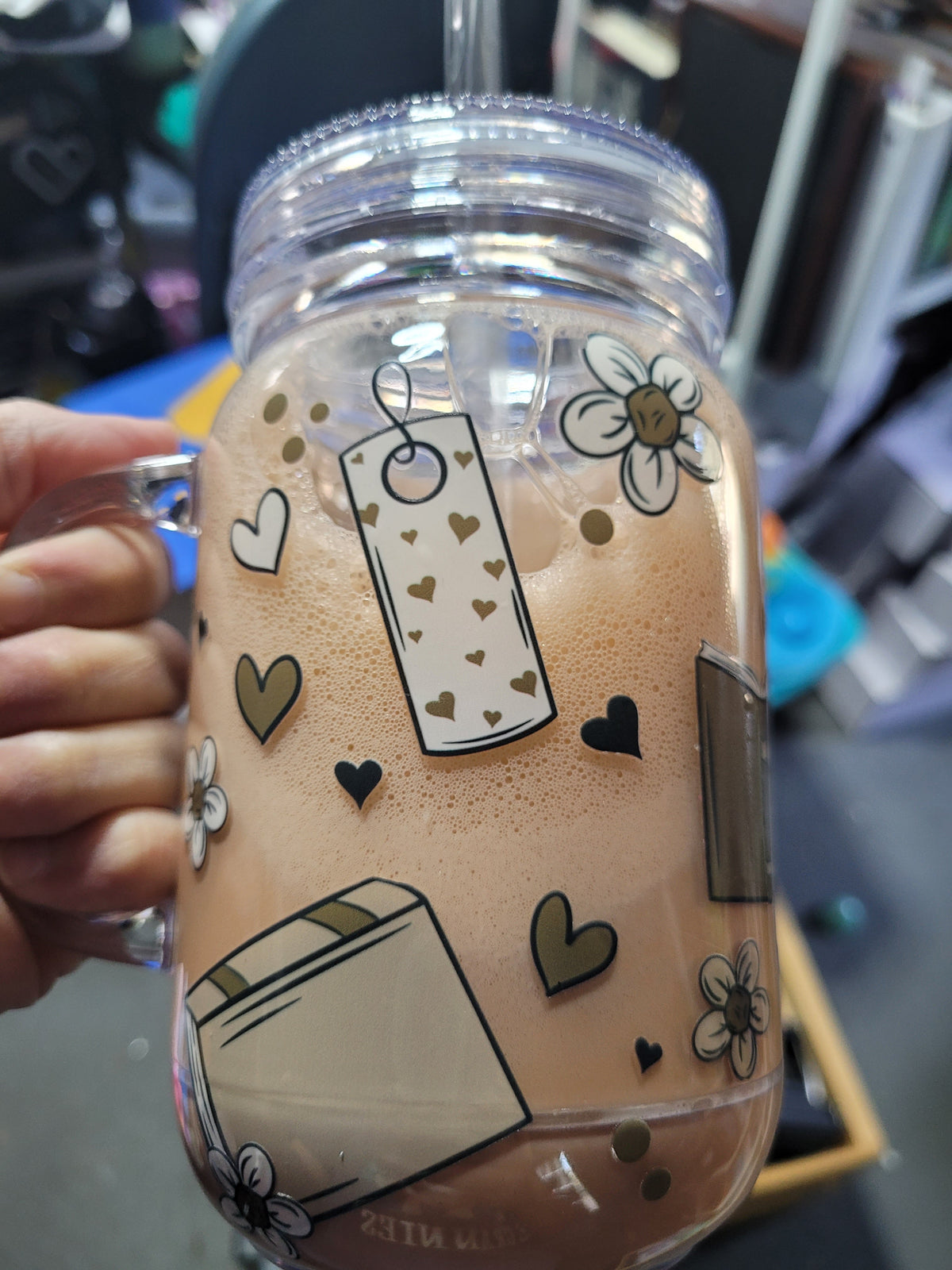 Snowglobe Mason Jar