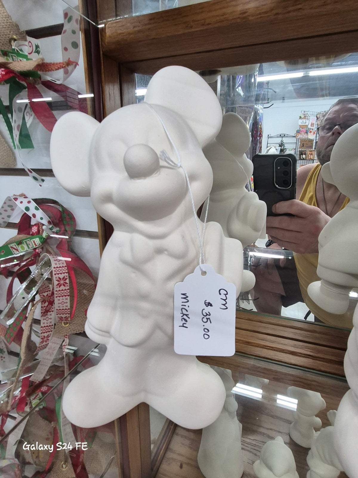 Ceramic Bisque Mickey Mouse