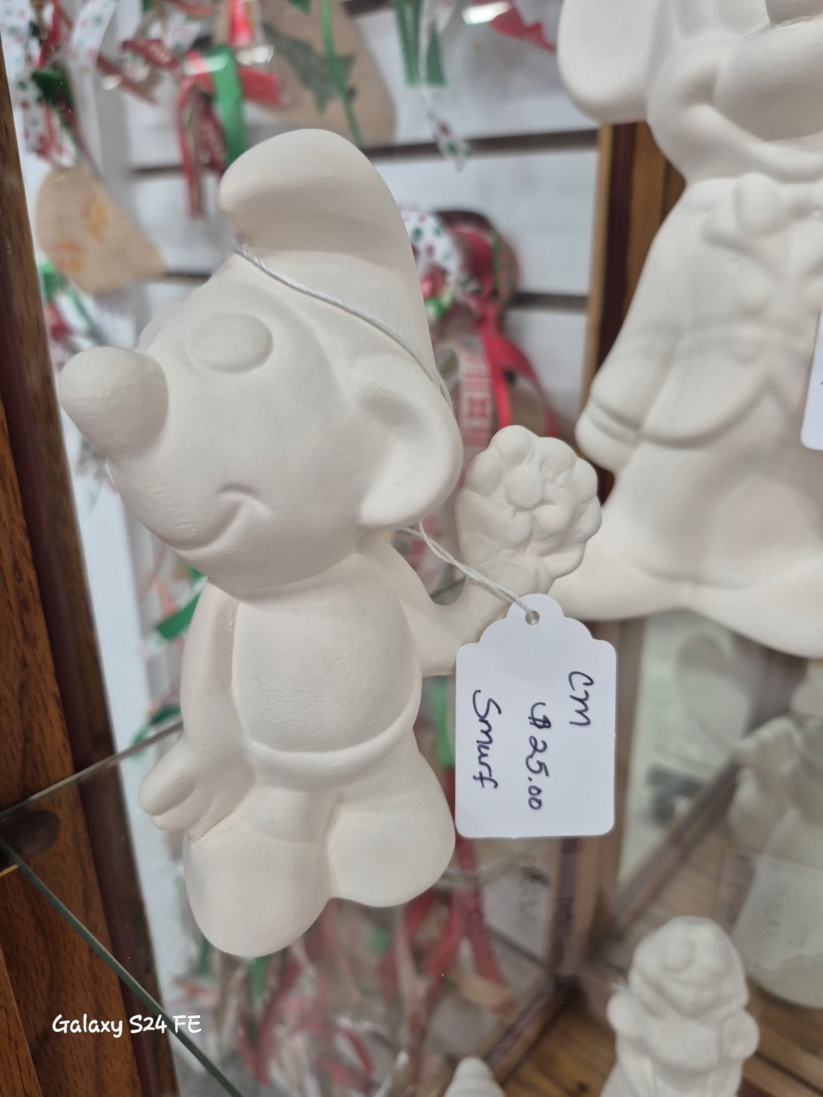 Ceramic bisque Smurf