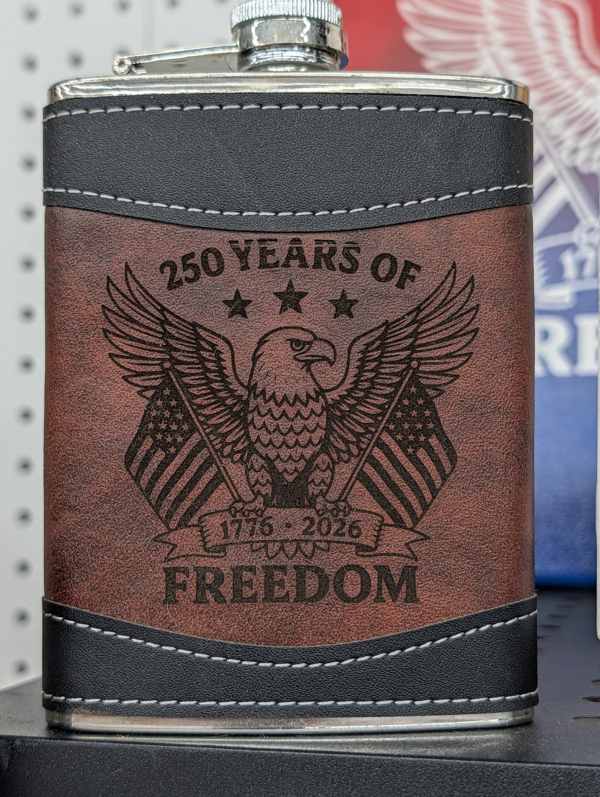Laser Engraved Flask