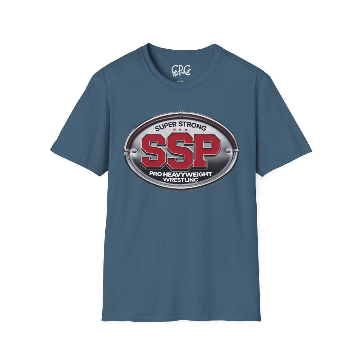 SSP Super Strong Pro Heavyweight Wrestling T-Shirt | Sports Logo Tee