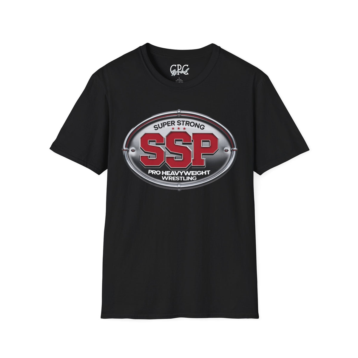 SSP Super Strong Pro Heavyweight Wrestling T-Shirt | Sports Logo Tee