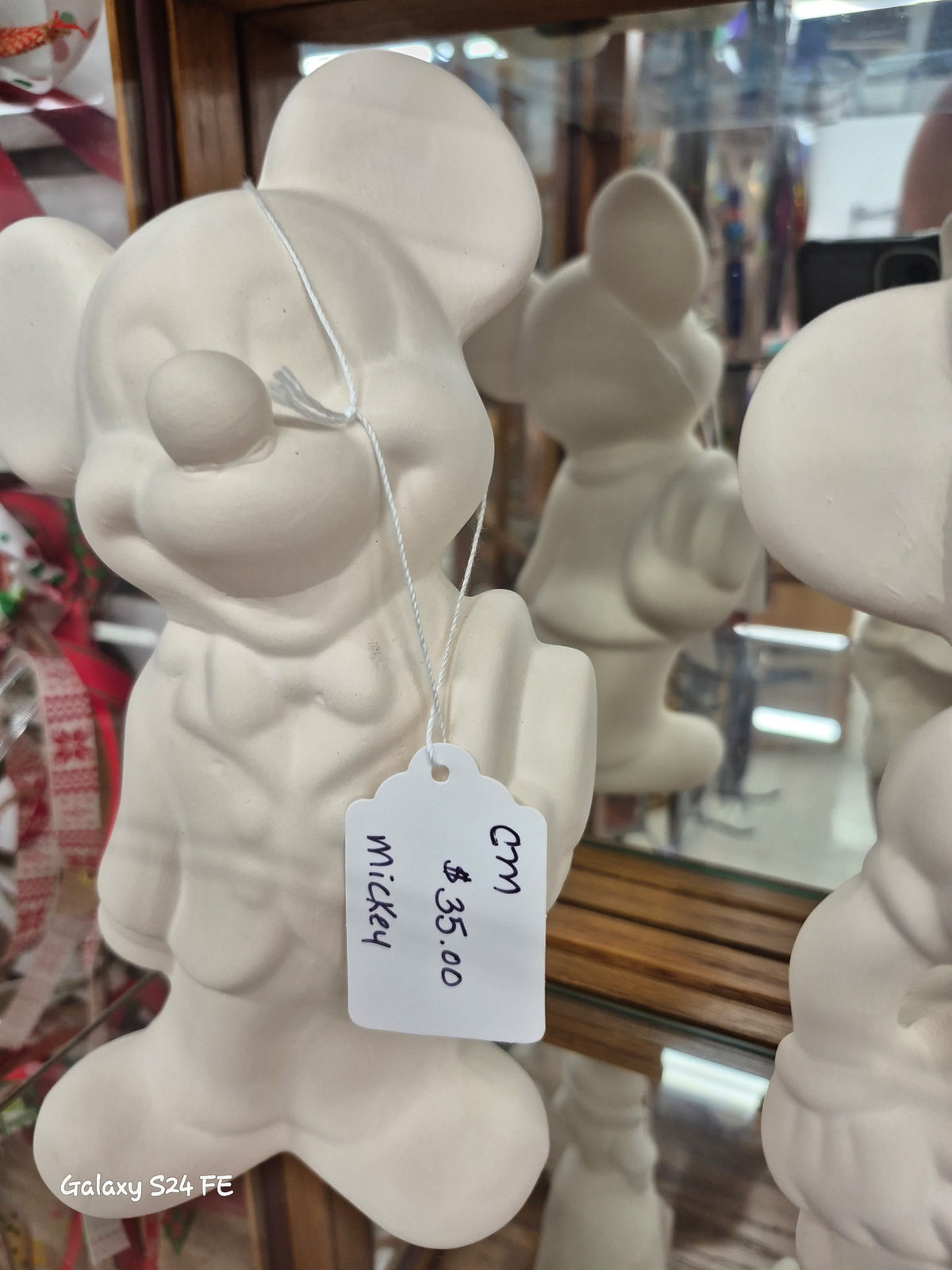 Ceramic Bisque Mickey Mouse