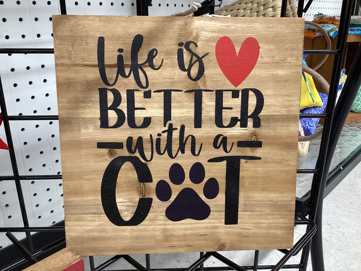 10x10 Life better with cat