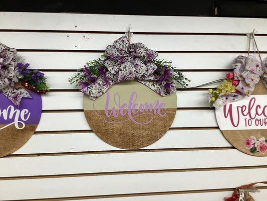 14” Lav welcome sign