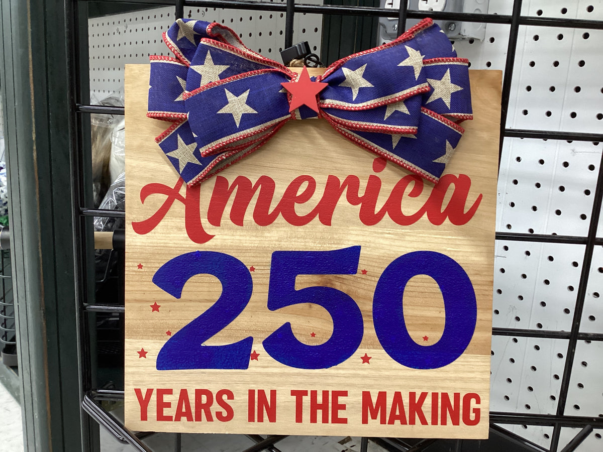 10x10 America 250 sign