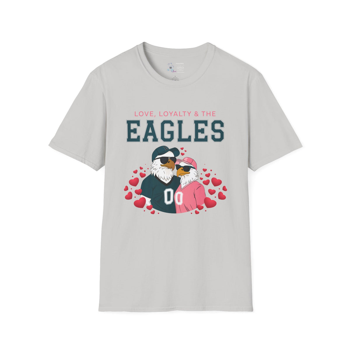 Eagles Love Birds T-Shirt / Gray / 4X