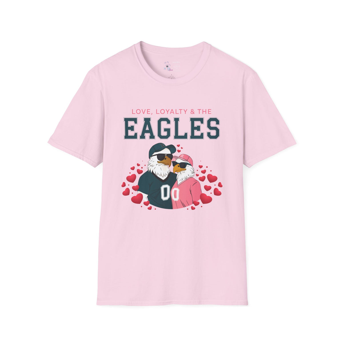 Eagles Love Birds T-Shirt / Pink / 3X