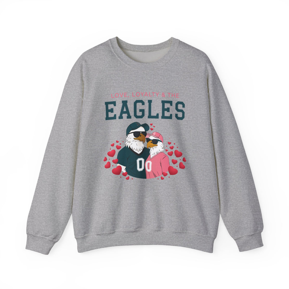 Eagles Love Birds Sweatshirt / Gray / Large