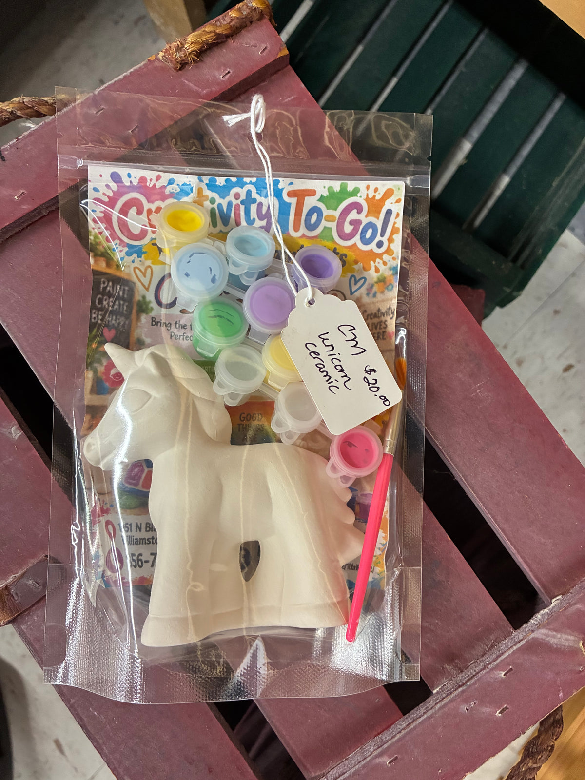 Small unicorn paint kit