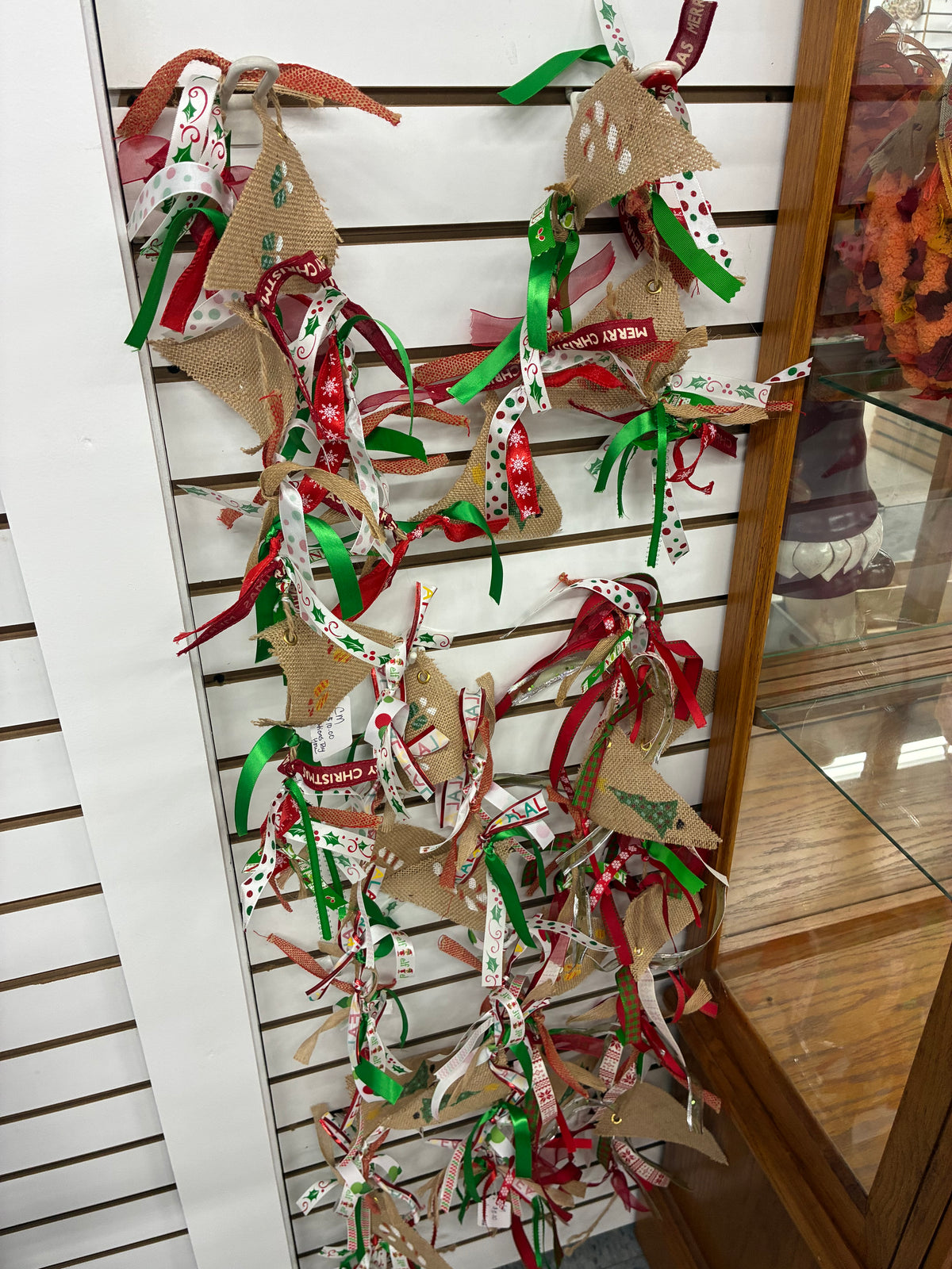 Christmas ribbon garland