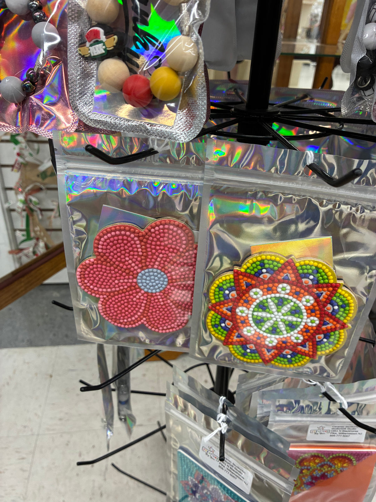 Diamond Art drink coasters