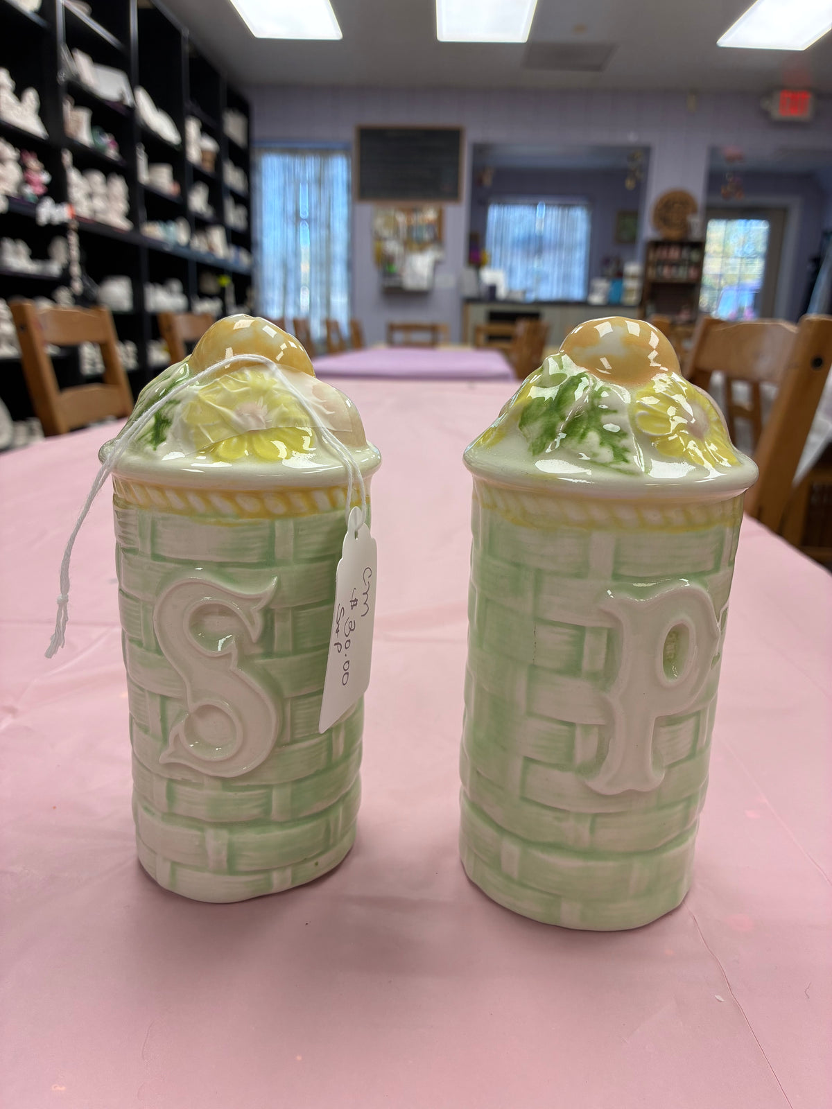 Basket Salt and Pepper Shakers