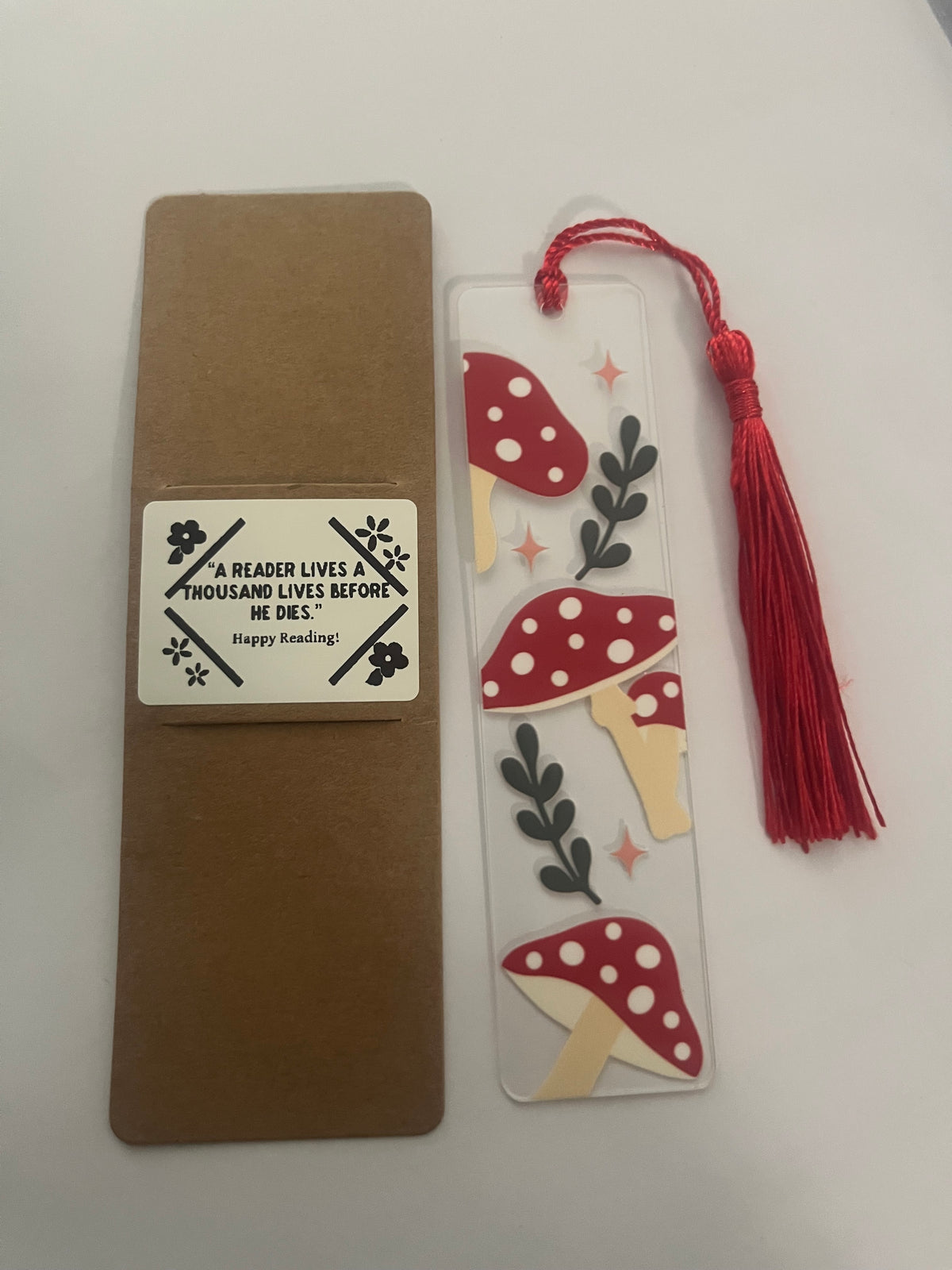 Floral Mushroom Bookmark