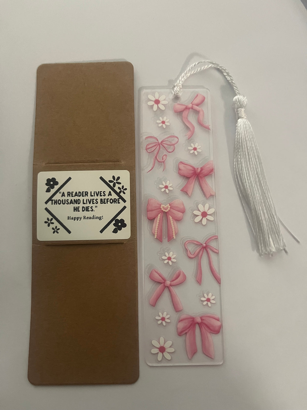 Floral Bow Bookmark