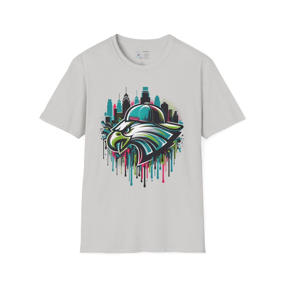 Eagles Drip T-Shirt / Gray / Large - The Avenue Maker Marketplace