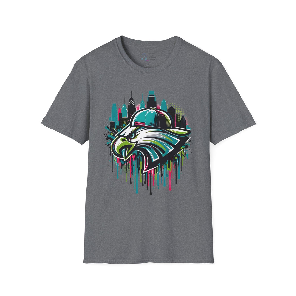 Eagles Drip T-Shirt / Heather Gray / 2X - The Avenue Maker Marketplace