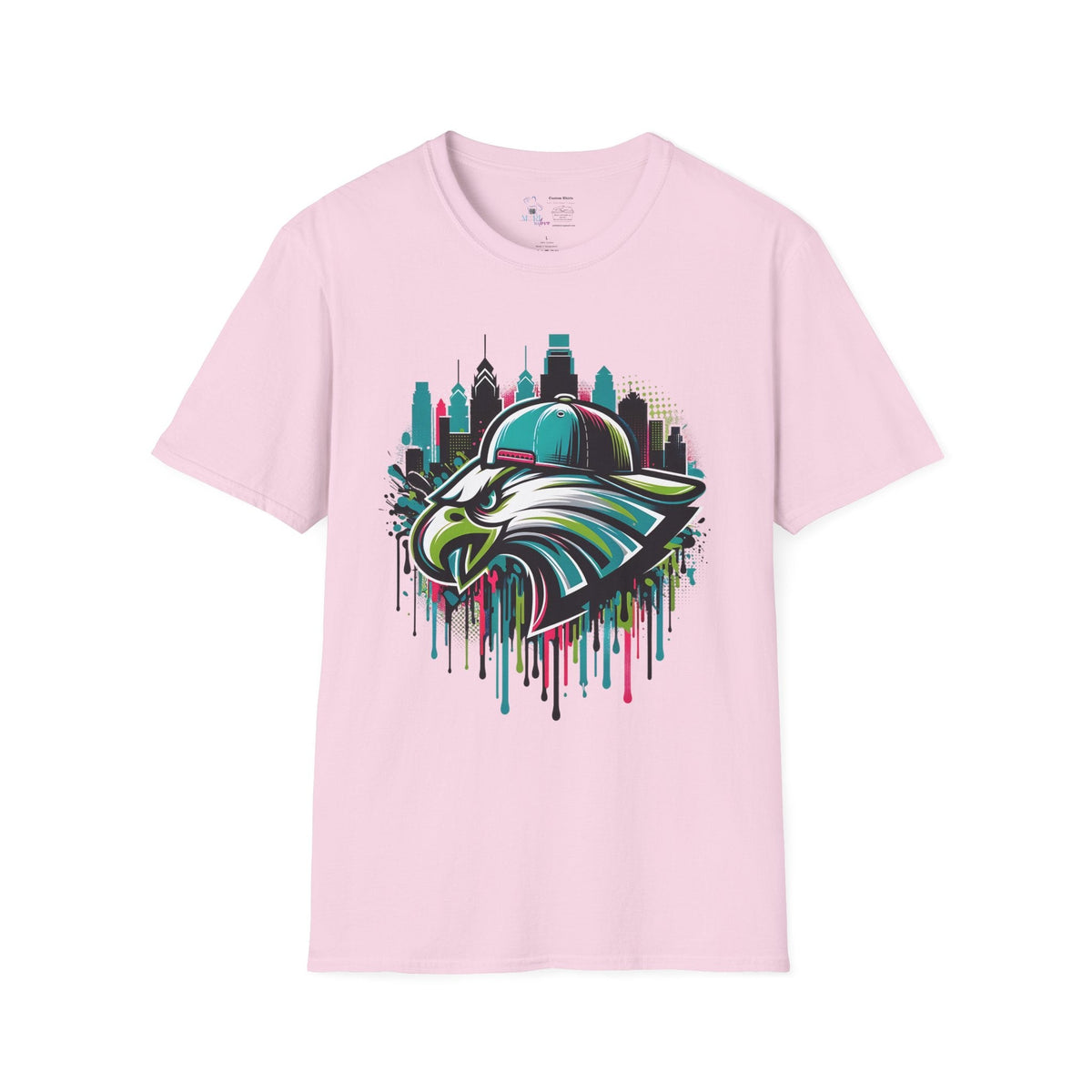 Eagles Drip T-Shirt / Pink / Small - The Avenue Maker Marketplace