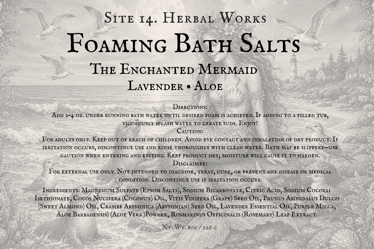 Foaming Bath Salts ~ Site 14 Herbal Works - The Avenue Maker Marketplace