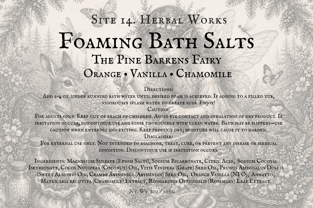 Foaming Bath Salts ~ Site 14 Herbal Works - The Avenue Maker Marketplace