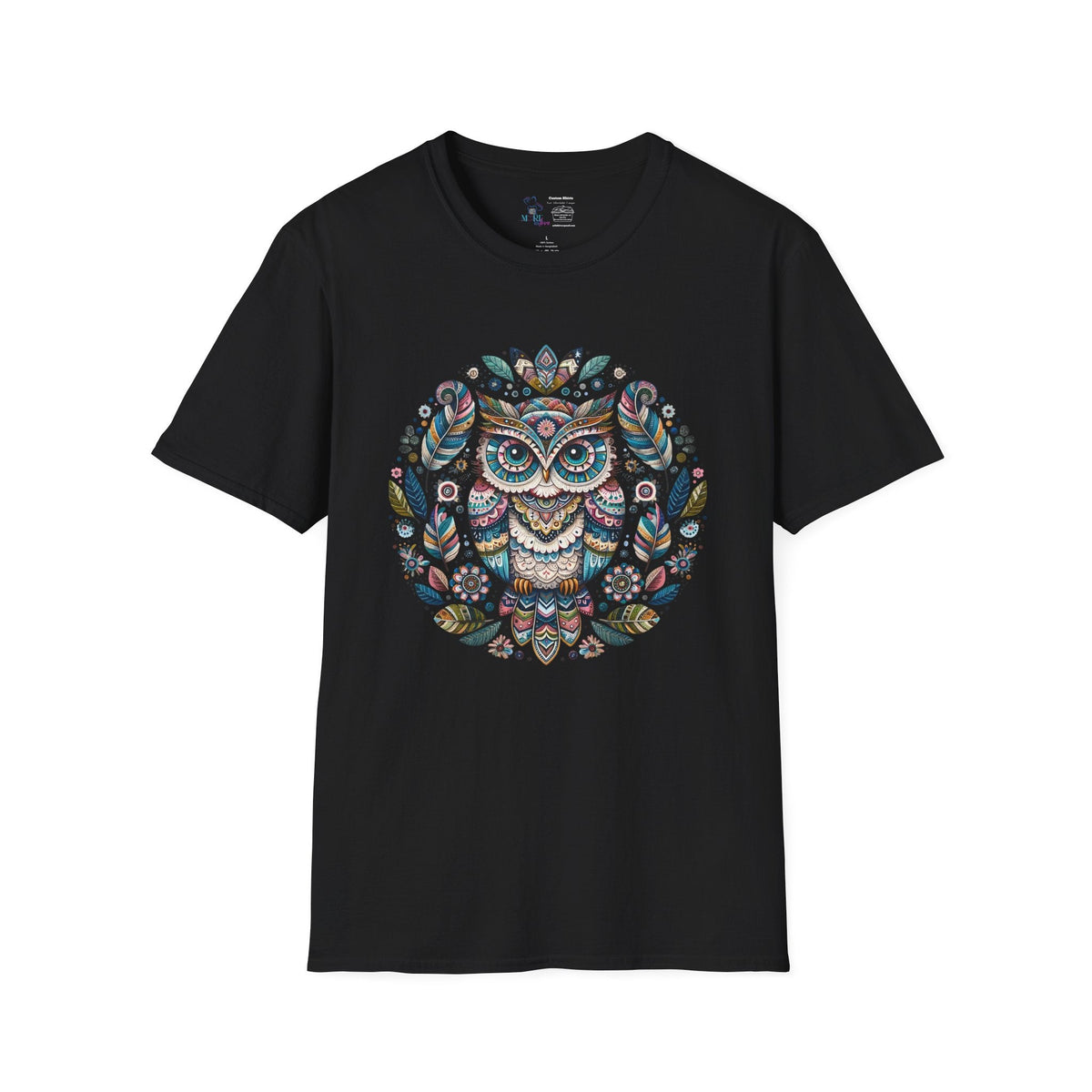 Mandala Owl T-Shirt / Black / 2X - The Avenue Maker Marketplace